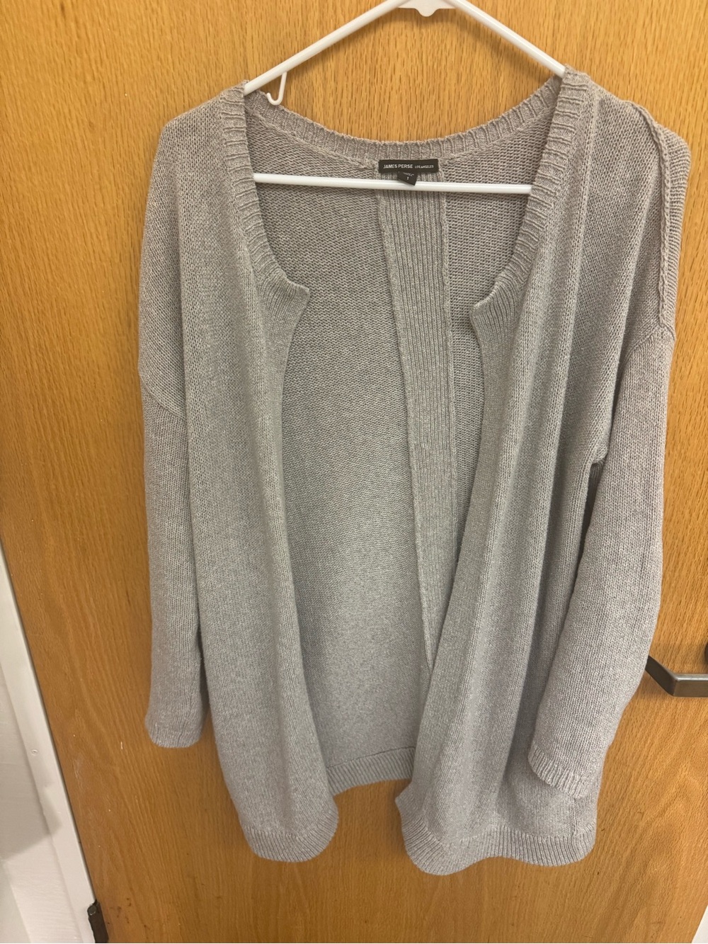 JAMES PERSE Drop Shoulder Cardigan in Grey - Picture 6 of 12